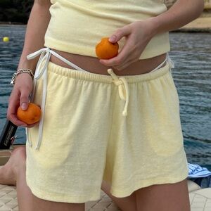 Djerf Avenue Frankies Bikinis Baby Sun Shorts